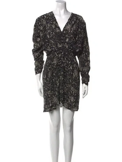 Pre-owned Maria Cher Silk Mini Dress W/ Tags In Black