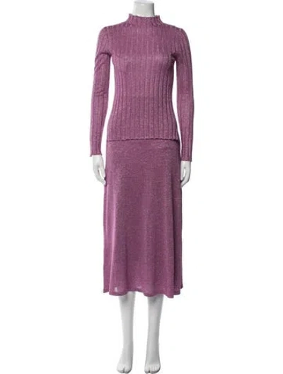 Pre-owned Maria Cher Skirt Set In Purple