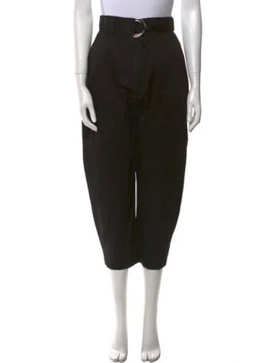 Pre-owned Maria Cher Straight Leg Pants In Black