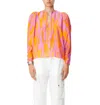 Maria Cher Tartagal Cora Blouse In Orange Pink Mix 2 In Multi
