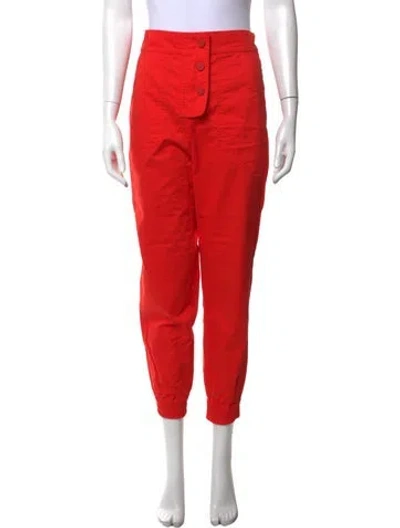 Pre-owned Maria Cher Wide Leg Pants In Orange/red
