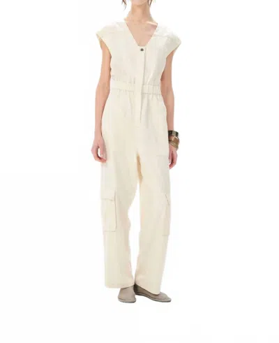Maria Cher Wilde Esther Jumpsuit In Ecru In White