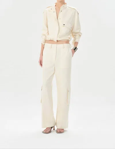 Maria Cher Wilde Juno Cargo Pants In Ecru