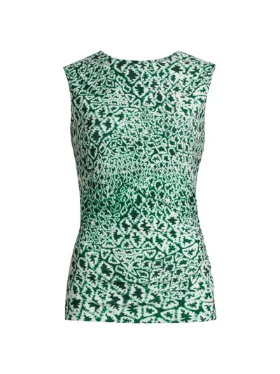 Maria Cher Women's Baradero Jane Stretch-knit Sleeveless Top In Green