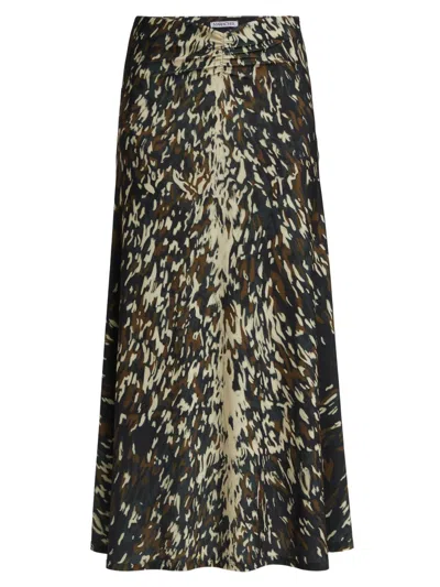 Maria Cher Women's Callao Harlee Midi Skirt In Animal Print