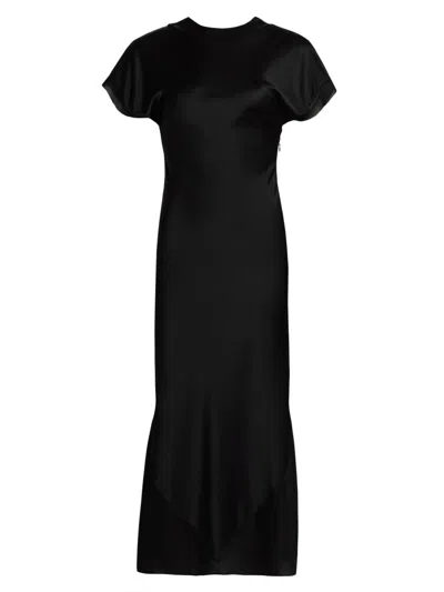 Maria Cher Women's Chiclana Dakota Silk A-line Midi-dress In Black