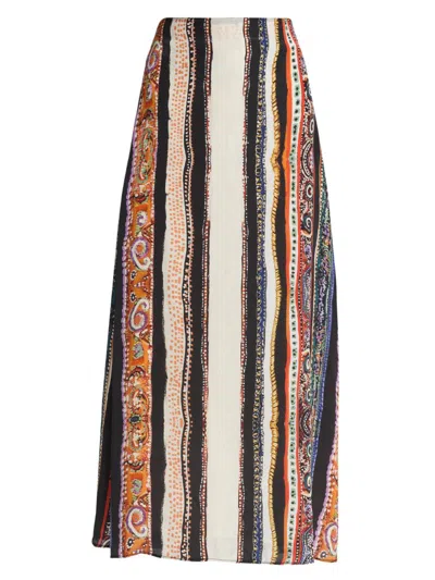 Maria Cher Women's Lennon Sabrina Printed Crepe Midi-skirt In Multi