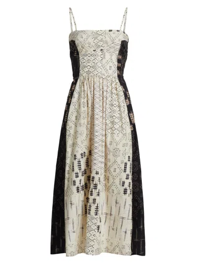 Maria Cher Women's Zarate Maive Cotton Midi-dress In Neutral