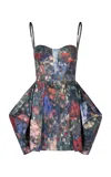 Maria Elena Villamil Amor Printed Mini Dress