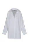 Maria Elena Villamil El Caminante Cotton Mini Shirt Dress