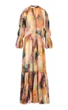 Maria Elena Villamil Esencia Oversized Maxi Dress In Print