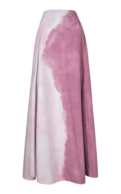 Maria Elena Villamil Existencia Gradient Maxi Skirt In Print