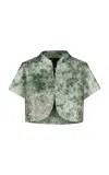Maria Elena Villamil Genciana Cropped Brocade Cape