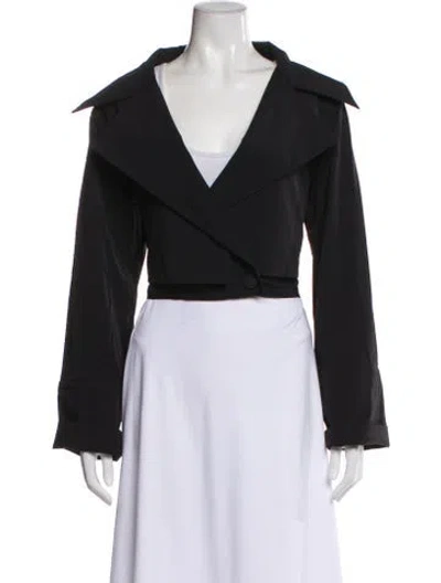 Pre-owned Maria Elena Villamil Nylon Blazer In Black