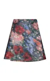 Maria Elena Villamil Pliegue Printed Mini Skirt