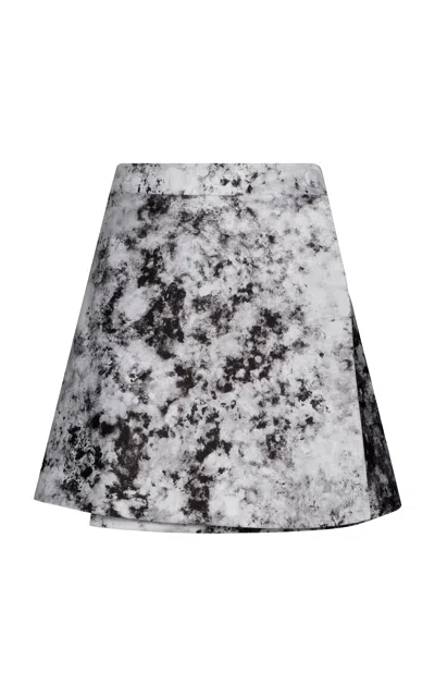 Maria Elena Villamil Pliegue Printed Mini Skirt