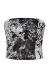 Maria Elena Villamil Sensación Printed Bustier Top