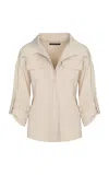 Maria Elena Villamil Superficie Cargo Top In Tan