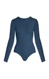 Maria Elena Villamil Trazo Bodysuit In Blue