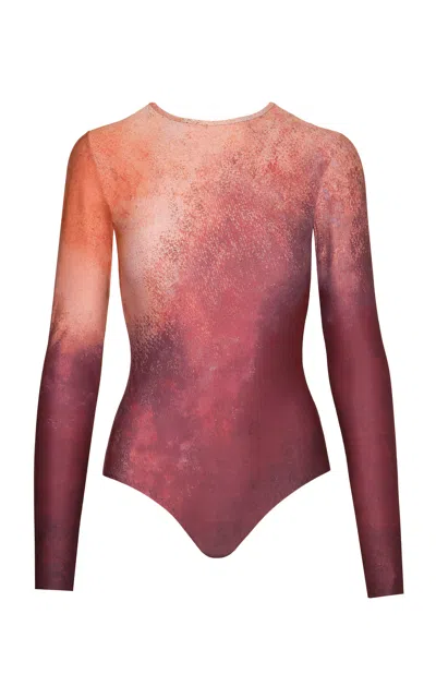 Maria Elena Villamil Trazo Bodysuit In Brown