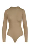 Maria Elena Villamil Trazo Bodysuit In Tan