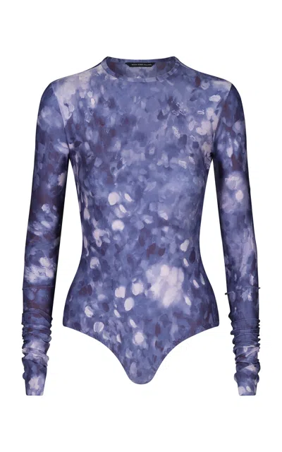 Maria Elena Villamil Trazo Printed Bodysuit
