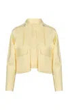 Maria Elena Villamil Viento Cotton Jacket In Yellow