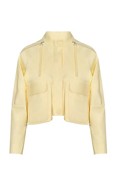 Maria Elena Villamil Viento Cotton Jacket In Yellow