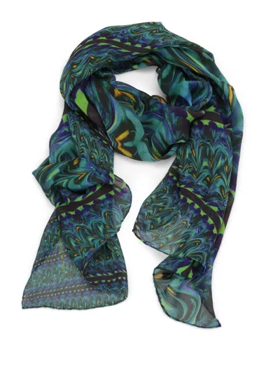 Maria Enrica Nardi Cameron Silk Stole In Multicolor