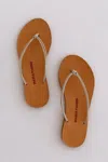 Maria Farro Lepto Flip Flops In Brown
