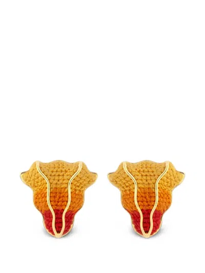 Maria Frering Resolução Earrings In Gold