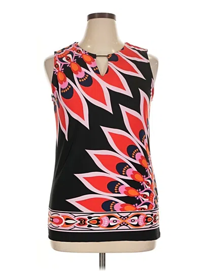 Pre-owned Maria Gabrielle Tank Top Black Halter Neckline Tops