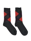 Maria La Rosa Argyle Wool Socks In Multi
