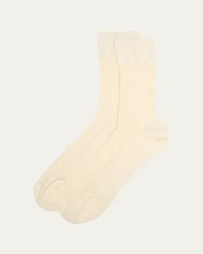 Maria La Rosa Bio College Ribbed Mid-calf Organic Cotton Socks In Multi