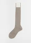 Maria La Rosa Bio College Socks In Dark Grey Melange