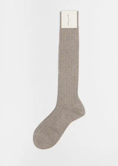 Maria La Rosa Bio College Socks In Dark Grey Melange