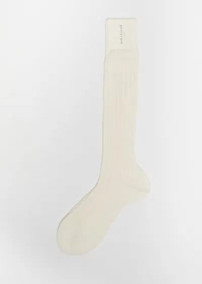Maria La Rosa Bio College Socks In Ecru
