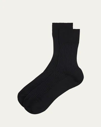 Maria La Rosa Bio Ribbed Organic Cotton Socks In Multi