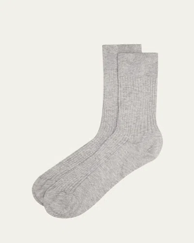 Maria La Rosa Bio Ribbed Organic Cotton Socks In Multi