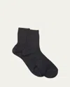 Maria La Rosa English Ribbed Cashmere Socks