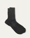 Maria La Rosa Firefly Shimmer Ribbed Crew Socks