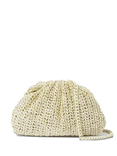 Maria La Rosa Game Clutch Bag In Neutral
