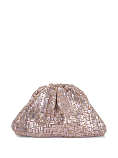 Maria La Rosa Game Laminated Clutch Bag