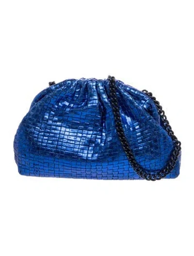 Pre-owned Maria La Rosa Leather Shoulder Bag W/ Tags In Blue