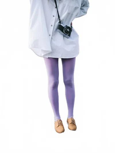 Maria La Rosa Lycra Tights In Lilac In Blue