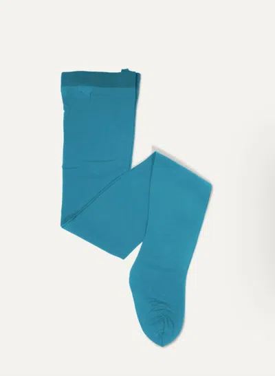 Maria La Rosa Lycra Tights In Tiffany In Blue