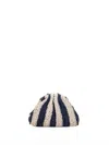 Maria La Rosa Mini Game Pochette In Two-tone Crochet