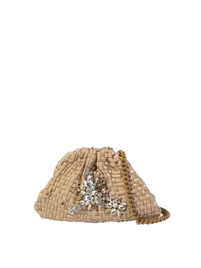 Maria La Rosa Pochette Crystal Mini Game Biscuit