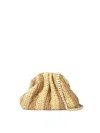 Maria La Rosa Two-tone Crochet Clutch With Shoulder Strap