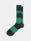 Maria La Rosa Men's Ribbed Cashmere And Silk Striped Socks One Size In Multi